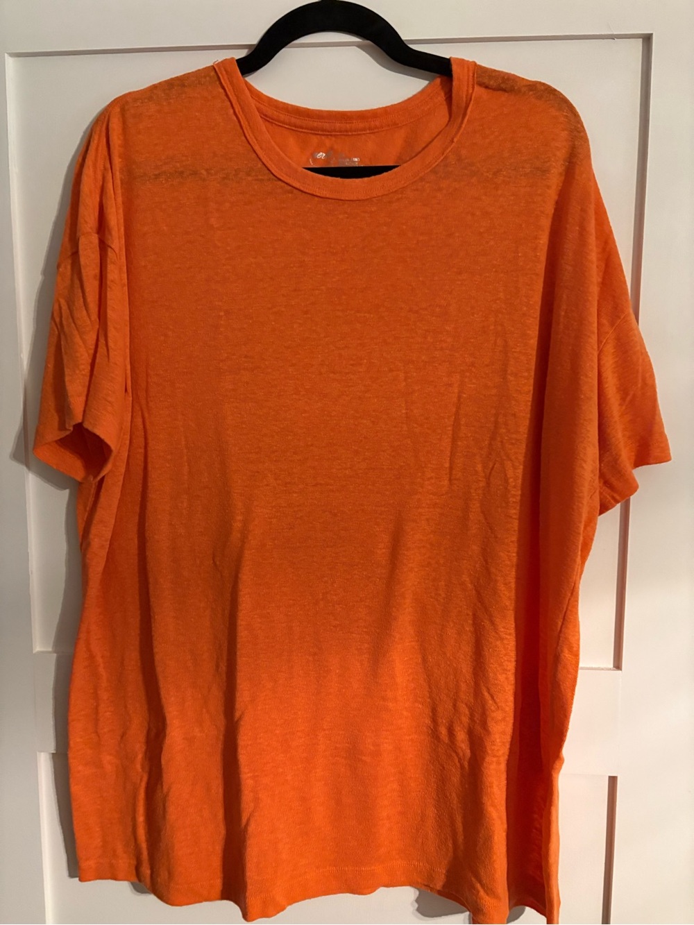 aerie Women's Short Sleeve Crew Tee in Bright Orange